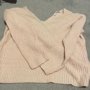 Knot back sweater